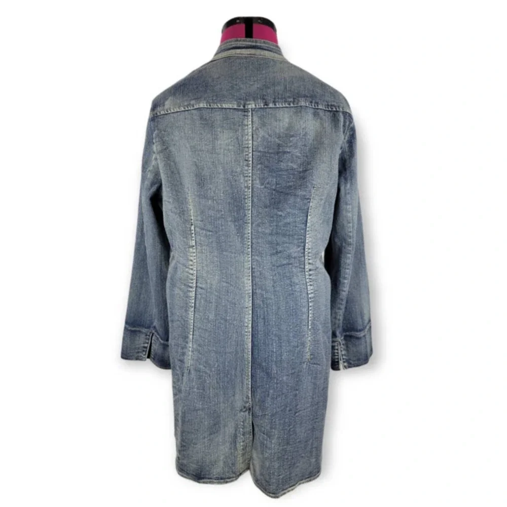 OSO Casual Denim Jacket.Embroidered Large. longsleeve. - Picture 4 of 6